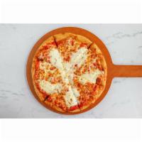 Quattro Formaggi Pizza · Fresh mozzarella and a blend of three Italian cheeses.