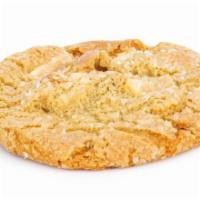 Salted Caramel Cookie · Sweet and salty cookie with caramel, pretzels, and white chocolate chunks