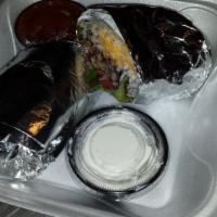 Big Burrito · No meat, ground beef or chicken or steak. Rice, black beans, lettuce, tomatoes slices, jalap...