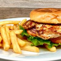 Grilled Chicken Sandwich · Chicken breast fillet marinated and seasoned in our special seasoning. Served with lettuce, ...