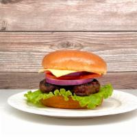Angus Burger · Fresh 6 oz. premium 100% all-natural Angus beef patty, lettuce and tomatoes served on toaste...