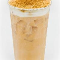 Tiramisu Latte · Tiramisu tea, layered topping of whipped coffee and a layer of sweet foam and topped with co...