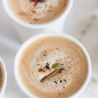 Chai Latte · Naturally sweet chai is comprised of black tea, cinnamon, cloves, orange peel, and spices. C...