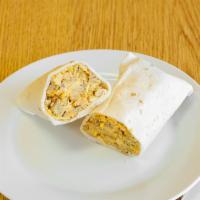 Sausage Burrito · Flour tortilla with a savory filling.