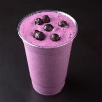 Berry Blast Protein Shake · Blueberries, strawberries, cranberry juice and strawberry whey protein.