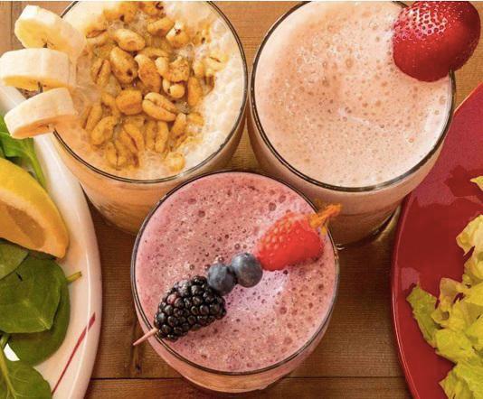 Hawaiian Cooler Protein Shake · Banana, strawberry, mango chunks, pineapple juice and 23 grams of strawberry whey protein.