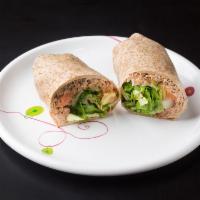 Tuna Wrap · Romaine lettuce, tomato, onion, provolone cheese and tuna.