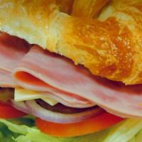 Ham Lunch Sandwich · Served with cheese, tomato, onion, lettuce, pickles, jalapenos, mayo, mustard and choice bre...