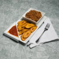 1. Beans · Beans and dodo. Black-eye beans or honey beans served with fried plantains.