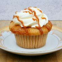 Salted Caramel Butterscotch · Vanilla caramel cake filled with butterscotch pudding, topped with a salted vanilla buttercr...
