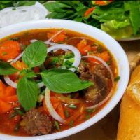 26A. Pho Bo Kho · Vietnamese Beef stew rice noodle soup.