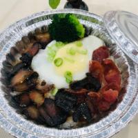 Chinese Sausage Claypot Rice（臘味煲仔飯） · 