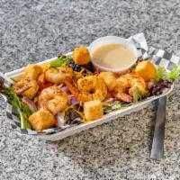 Heavy Salads and Breadsticks · Tasty garden salad, add a protein too! Comes with breadsticks. Garden salad with a choice of...