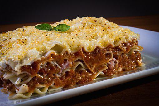 Lasagna Lunch · Pasta layered with ricotta, mozzarella, meat, tomato sauce and Romano. 