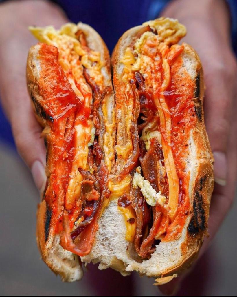 Bacon, Egg & Cheese Breakfast Sandwich · 