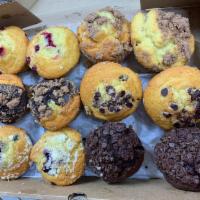 Gourmet muffins  · Blueberry,coffee,carrot,chocolate chip,double chocolate ,cranberry muffins