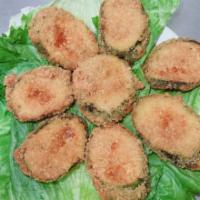 A17. Fried Zucchini (10pcs) · Cooked in oil.