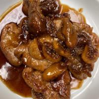 Pork and Figs · Pork loin sautéed with figs and brown sugar