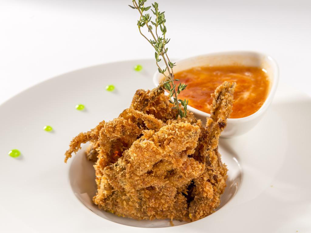 Soft Shell Crab · Crispy deep fried soft shell crab and vegetables.