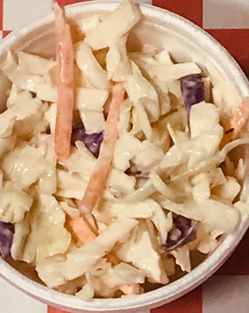 Coleslaw · Our signature tasty Cole Slaw, made fresh per order.