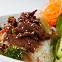 Spicy Pepper Steak Dinner · Tender slices of beef or chicken sauteed with sweet onions, carrots, scallions, bell pepper ...