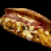 Chicken Parmesan · Breaded Chicken Smothered in Cheese, House Red Sauce, and Sprinkled with Parmesan Cheese