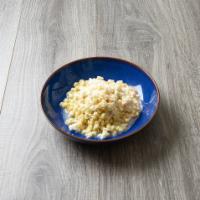 Elote en Vaso · Corn, served with mayonnaise, butter, chili pepper and Cotija Cheese