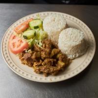 Curry Goat · Curry seasoned dish.