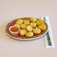 4. Fried Scallops · Cooked in oil. Cooked and seasoned mollusk.