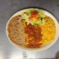 Soft Taco Plate · Comes with Rice and Beans