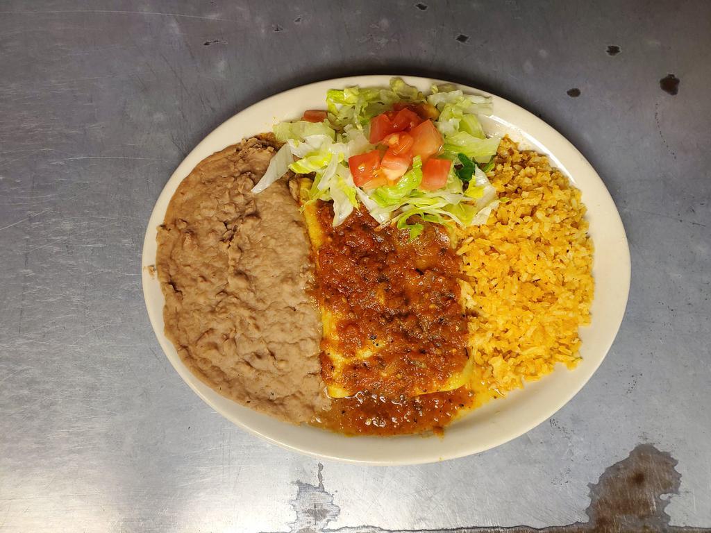 Soft Taco Plate · Comes with Rice and Beans