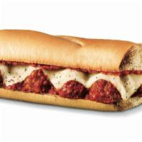 Italian Meatball Sub · Meatballs, double provolone, and marinara.