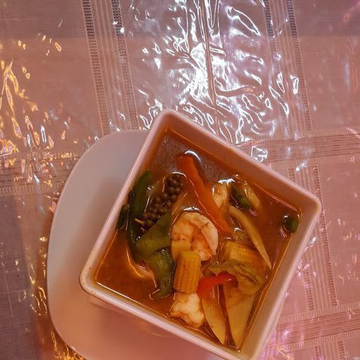 Jungle Curry · Broccoli, carrot, string beans, pepper, bamboo shoot and spicy curry paste. Served with white rice.