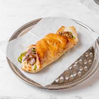 Sausage Roll · Sausage, peppers, and onions.