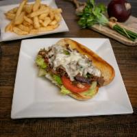 Philly Steak Sub Combo · Made with the freshest bread. Served with fries and your choice of beverage.