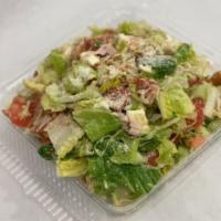 Antipasto Salad · Lettuce blend, tomato, cucumber, red onion, pepperoni, turkey, fresh Buffalo mozzarella chee...