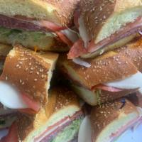 Salami and Provolone Sub · 