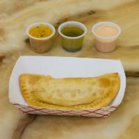 Empanadas Queso · Only Cheese and plenty of it, delicious fried cheese patty