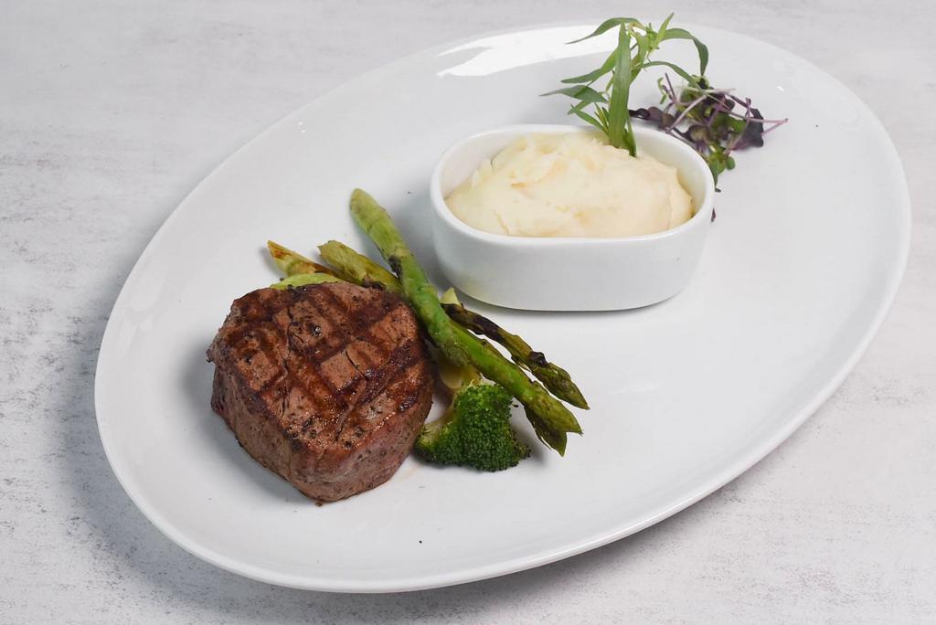 Fillet Mignon Dinner · Prime cut of beef grilled to your taste with mushroom sauce.