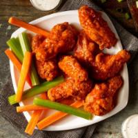 Awesome Crispy Wings · Jumbo Chicken Wings with Choice of Buffalo Red Hot, Honey Barbecue, or Sweet Thai Chili Dipp...