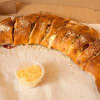 Chico's Special Calzone · Cheese, salami, pepperoni, mushrooms, bell peppers, sausage and onions.