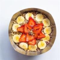 Breakfast Bowl  · Base blend: organic acai, almond milk, bananas, strawberries, and flaxseed. Toppings: organi...