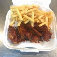 10 Pieces  Mango Habanero Wings · 10 mixed flats and drums dipped in mango habanero in sauce.