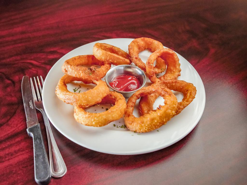 ONION RINGS · Fried battered onion.