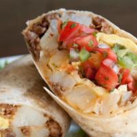 Sausage, Egg, and Cheese Wrap · Choice of wrap with fresh cooked eggs, sausage, and warm melted cheese.