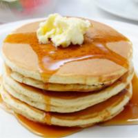 Pancakes with Syrup · 2 pieces. Fluffy buttermilk pancakes with syrup.