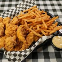 Chicken Strips Meal with Sides and Drink · Chicken strips meal with sides and drink.