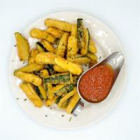 Zucchini Sticks · Sliced, breaded, and baked or fried. 