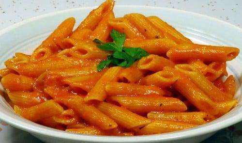 Pasta with Vodka Sauce · Served with butter bread. 