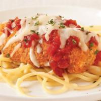 Chicken Parmigiana · Served with butter bread. 